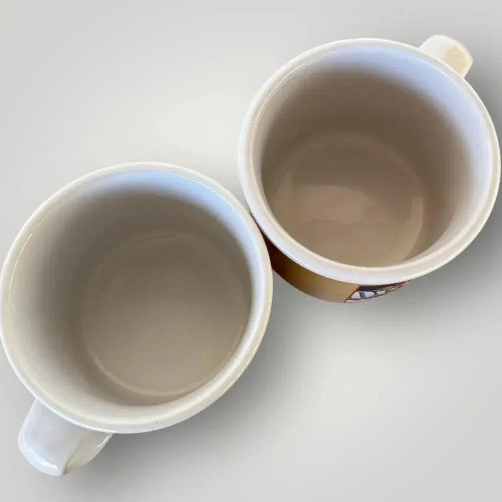 Campbell's Vintage Soup Mugs 2005 Set of 2 Collectible Houston Harvest 16 oz - Picture 7 of 10